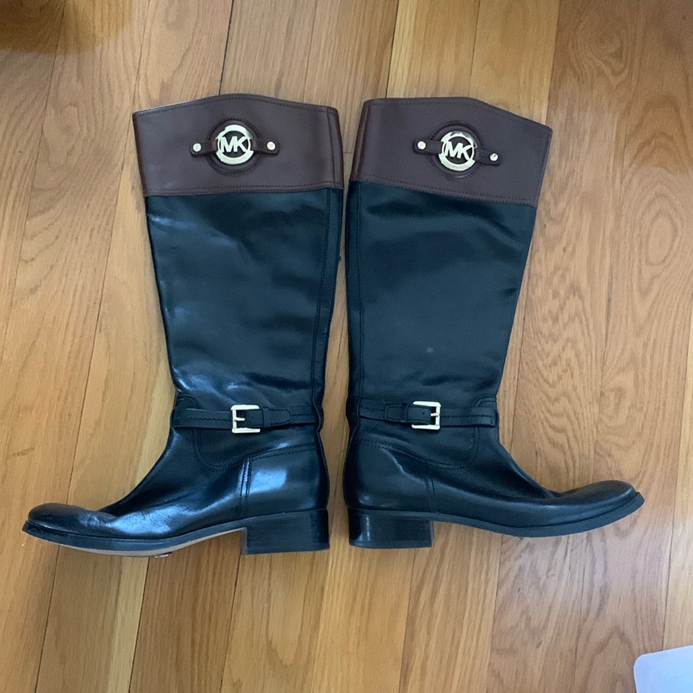 Michael Kors two tone boots